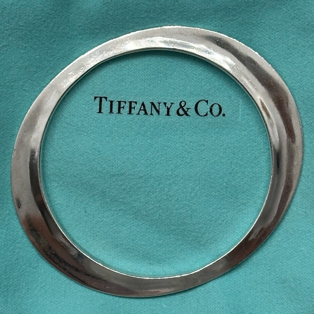 Tiffany & Co. Elsa Peretti Vintage Rare Sterling Silver Flying Saucer Bracelet